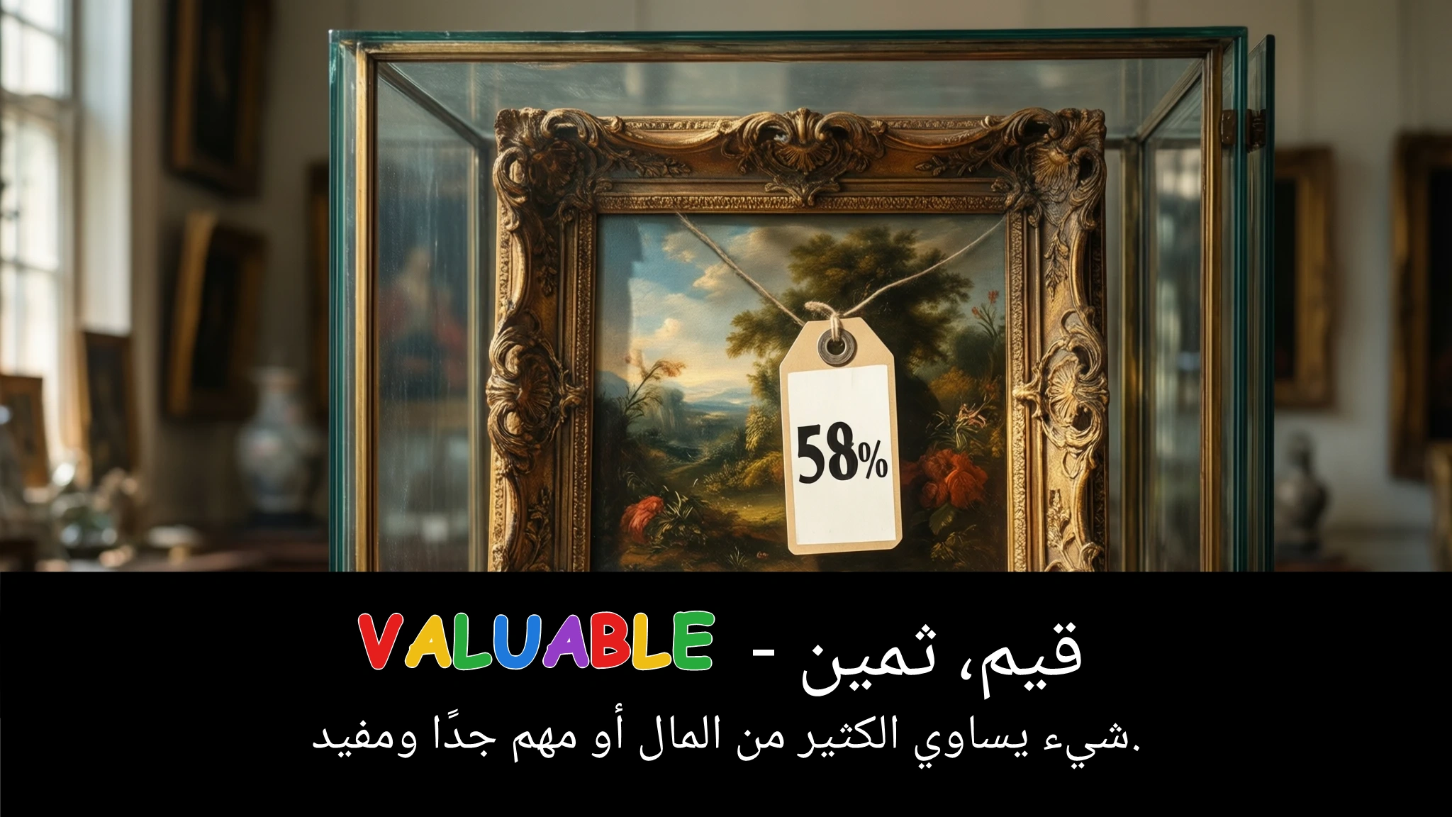Arabic Illustration for valuable